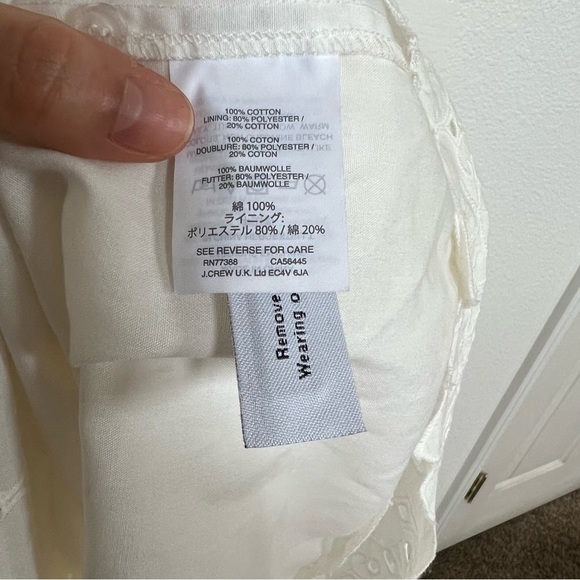 Madewell- NWT White Eyelet Tiered Midi Dress- 0 - Picture 11 of 12